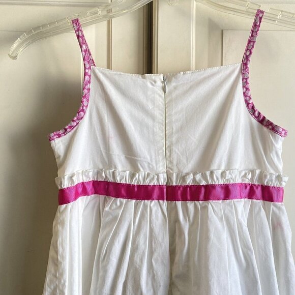 Savannah Girl’s Size 6 White Pink Sundress Easter Summer Spring  Dress New - Picture 3 of 9